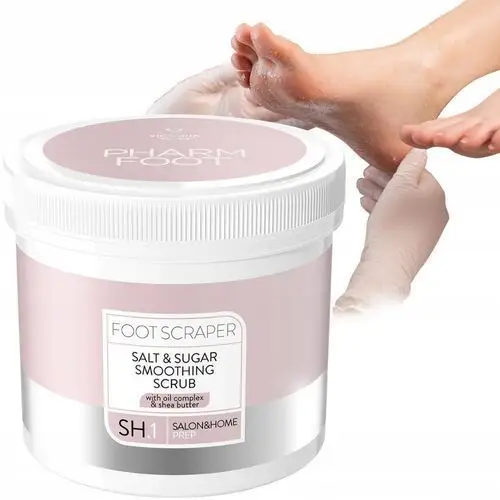 Pharm Foot Foot Scraper Wyładzający Peeling Solno-cukrowy Do Stóp 800 g