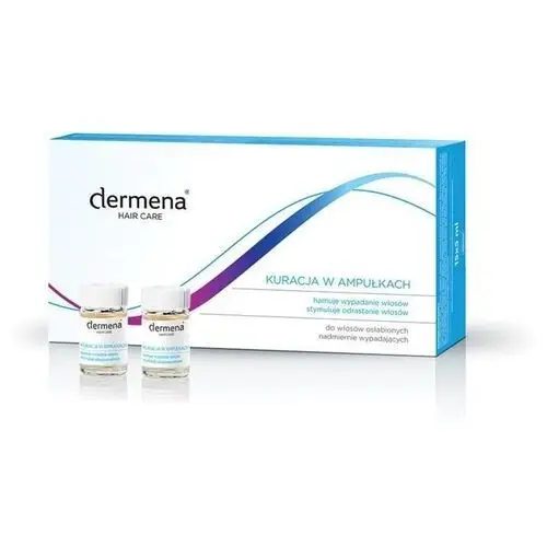 Dermena hair care kuracja do włosów osłabionych nadmiernie wypadających 5ml x 15 ampułek Pharmena sa