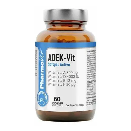 Suplement adek-vit softgel active 60 kaps clean label Pharmovit