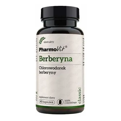 Pharmovit Suplement berberyna chlorowodorek berberyny 388 mg 60 kaps classic
