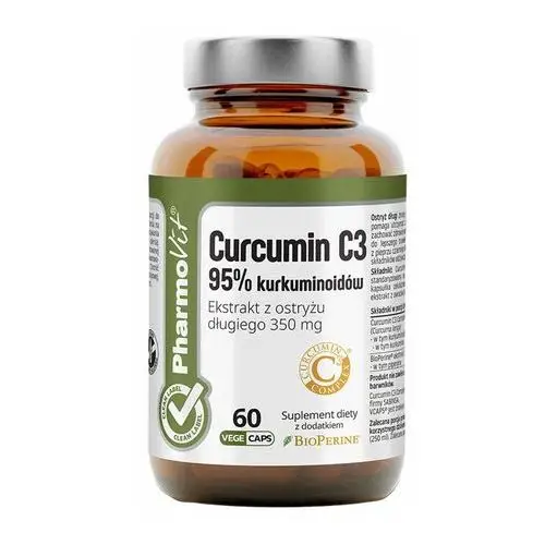 Pharmovit Suplement curcumin c3 95% kurkuminoidów 60 kaps clean label