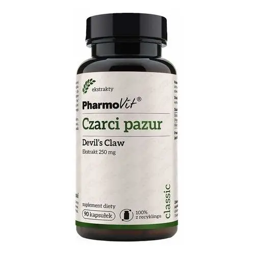 Suplement czarci pazur devil`s claw 250 mg 90 kaps classic Pharmovit