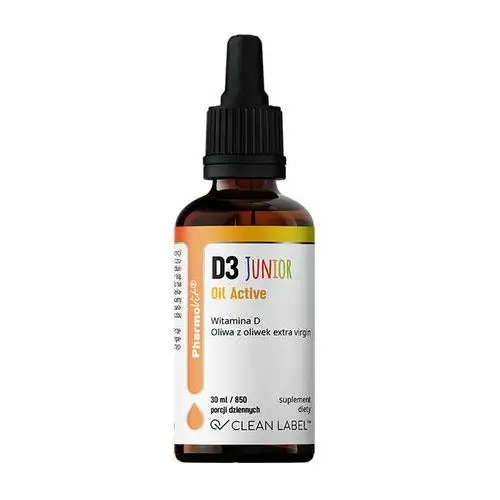 Suplement D3 Junior Oil Active 30 ml PharmoVit Clean Label,94