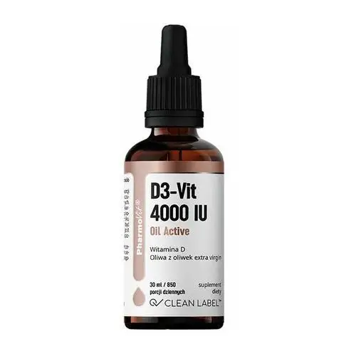 Pharmovit Suplement d3-vit 4000 iu oil active 30 ml clean label