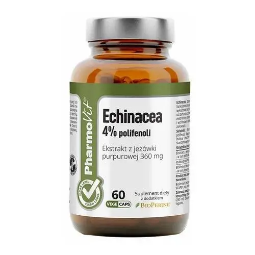 Suplement Echinacea 4% polifenoli 60 kaps PharmoVit Clean Label,97