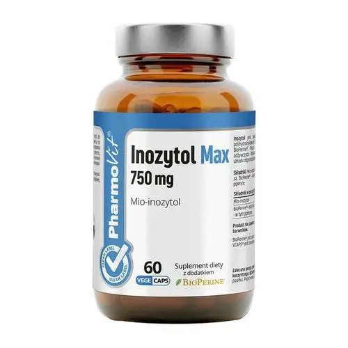 Pharmovit Suplement inozytol max 750 mg mio-inozytol 60 kaps clean label