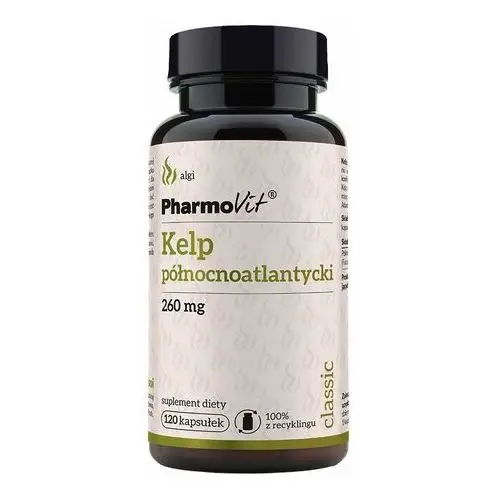 Suplement Kelp północnoatlantycki 260 mg 120 kaps PharmoVit Classic,19