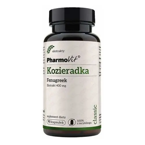 Suplement Kozieradka Fenugreek 400 mg 90 kaps PharmoVit Classic,52
