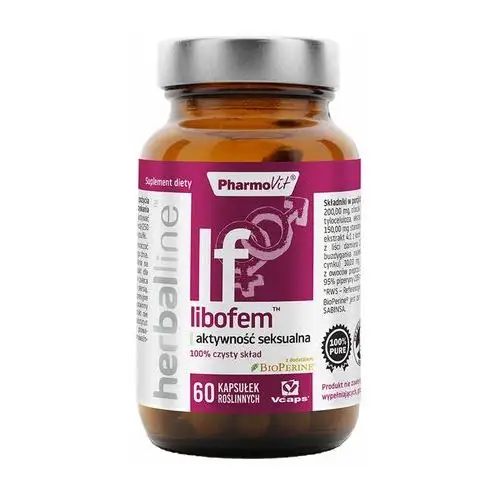 Suplement Libofem™ aktywność seksualna 60 kaps PharmoVit Herballine™,61