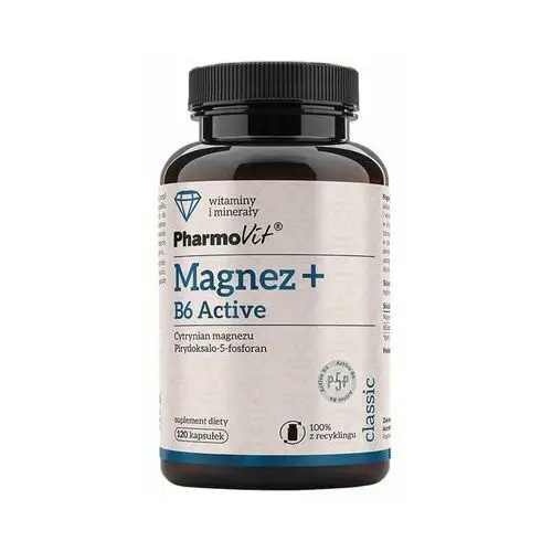 Pharmovit Suplement magnez + b6 active 120 kaps classic