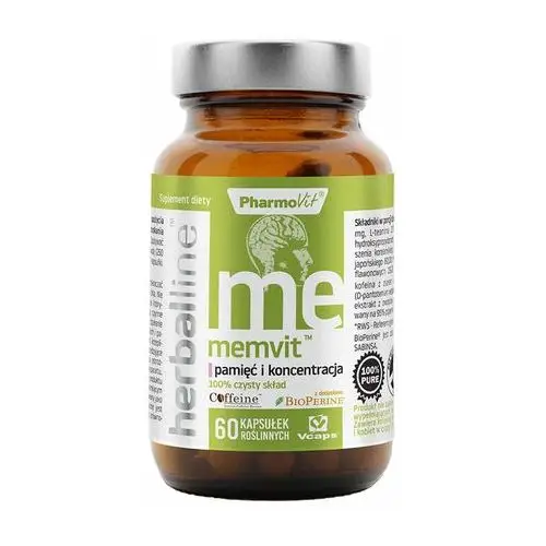 Pharmovit Suplement memvit™ pamięć i koncentracja 60 kaps herballine™