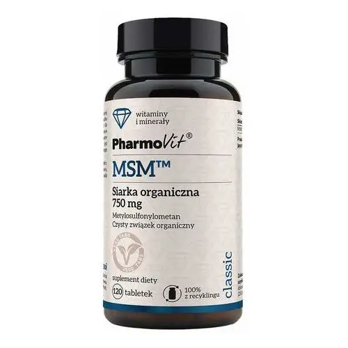 Pharmovit Suplement msm™ siarka organiczna 750 mg 120 tab classic