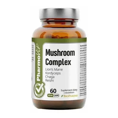 Suplement Mushroom Complex 60 kaps PharmoVit Clean Label,31