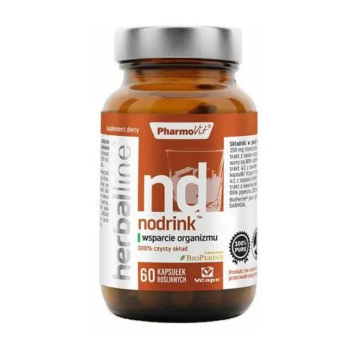 Suplement nodrink™ wsparcie organizmu 60 kaps herballine™ Pharmovit