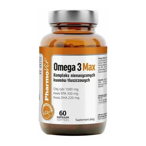 Suplement omega 3 max 60 kaps clean label Pharmovit