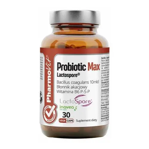 Suplement Probiotic Max Lactospore® 30 kaps PharmoVit Clean Label,35