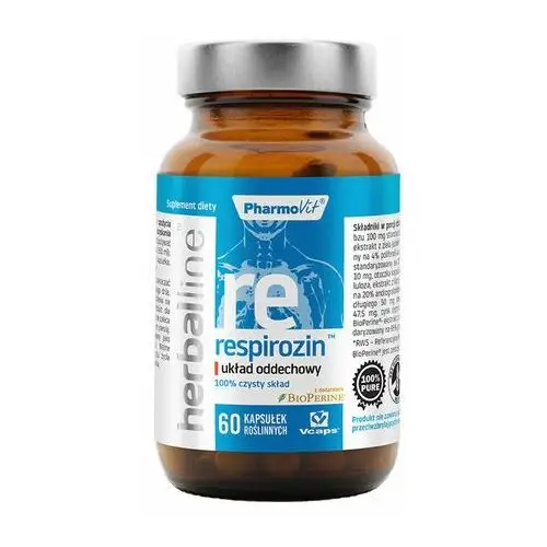 Pharmovit Suplement respirozin™ układ oddechowy 60 kaps herballine™