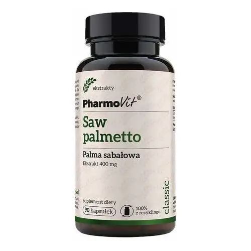 Suplement Saw palmetto Palma sabałowa 400 mg 90 kaps PharmoVit Classic,74