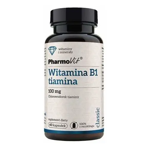 Suplement witamina b1 tiamina 100 mg 60 kaps classic Pharmovit