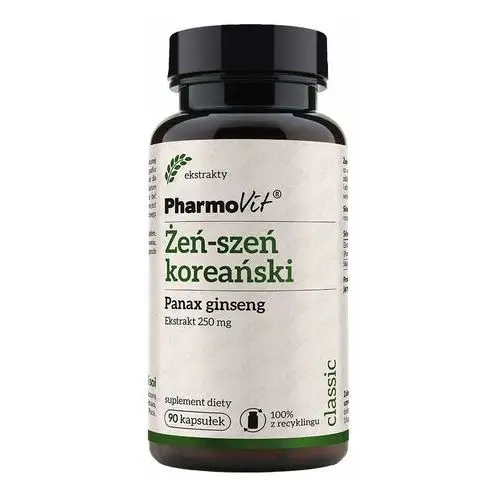 Suplement Żeń-szeń koreański Panax ginseng 250 mg 90 kaps PharmoVit Classic