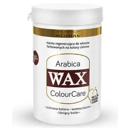 Pilomax Wax arabica colourcare maska do włosów farbowanych na kolory ciemne 480ml