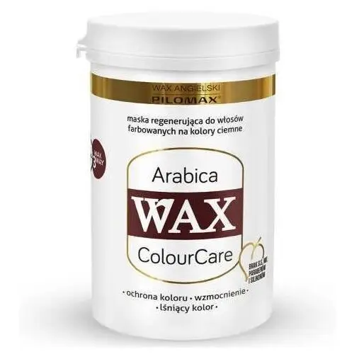 Pilomax Wax arabica colourcare maska do włosów farbowanych na kolory ciemne 240ml