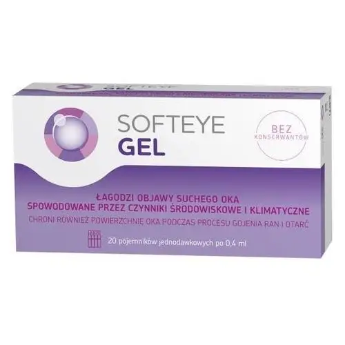 Softeye Gel żel do oczu x 20 pojemników 0,4ml