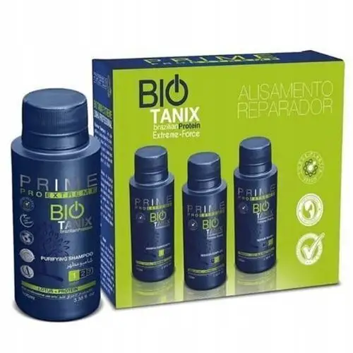 Prime Bio Tanix Brazilian Zestaw Do Włosów Wygładzający 3w1 Nanoplastia