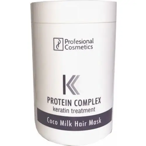 Protein complex coco milk hair mask regeneracyjna maska do włosów z zapachem kokosu i wanilii (1000 ml) Profesional cosmetics