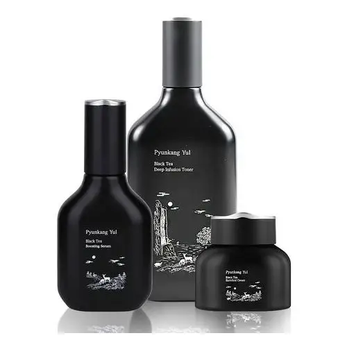 - black tea line gift set (tonik, serum i krem) - zestaw prezentowy o działaniu ujędrniającym marki Pyunkang yul
