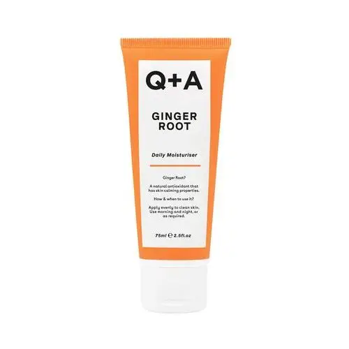 Ginger root daily moisturiser, 75ml - ochronny krem do twarzy z imbirem Q+a