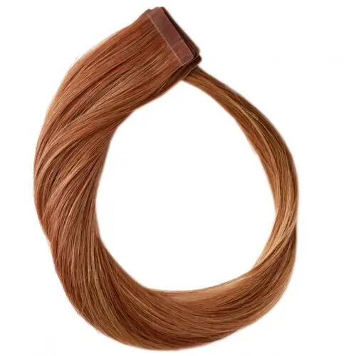 Rapunzel of sweden premium tape extensions - classic 4 (50 cm) sunset red colormelt c6.7/6.3