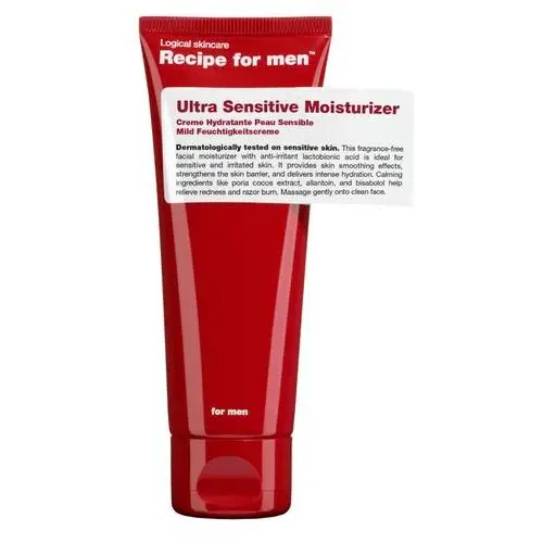 Recipe For Men Ultra Sensitive Moisturizer (75ml)