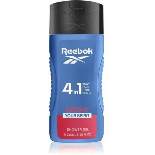 Move your spirit orzeźwiający żel pod prysznic 4 v 1 dla mężczyzn 250 ml Reebok