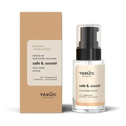 Serum na końcówki włosów safe&sound 15 ml real haircare Resibo