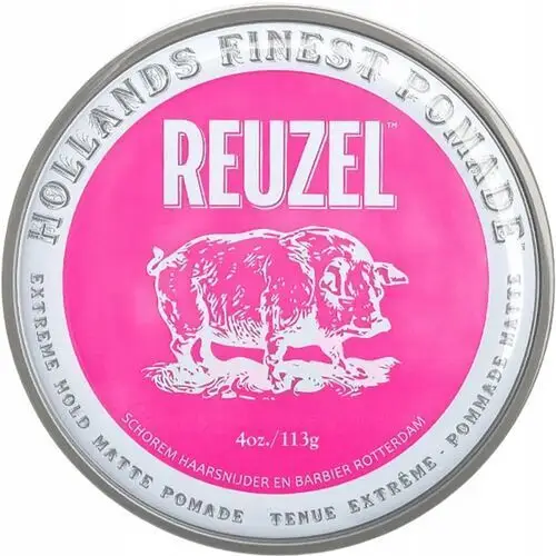 Reuzel Extereme Hold Matte Pink Pomade Wodna pomada do włosów 113g