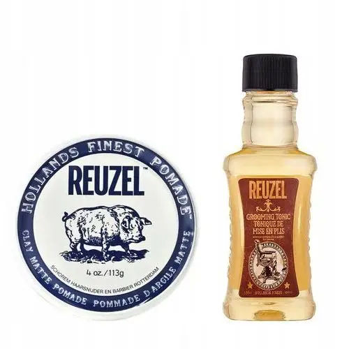 Reuzel Zestaw Grooming Tonic i Pomada Clay Matte