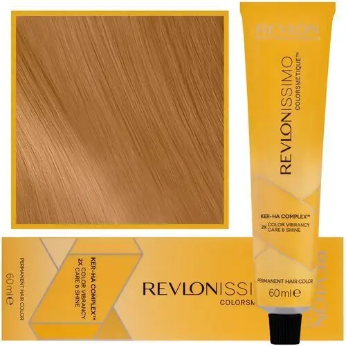 Revlonissimo colorsmetique high coverage - profesjonalna farba do siwych włosów, 60ml hc 8,34