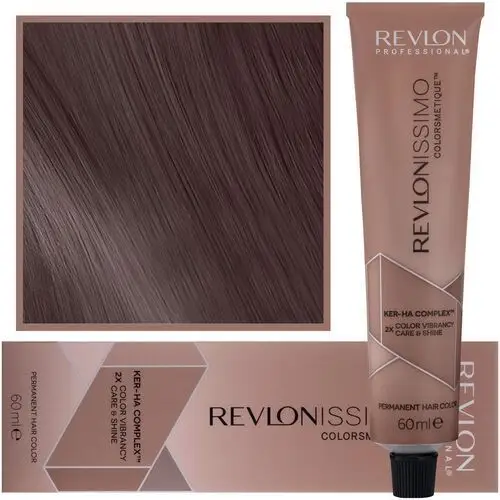 Revlonissimo colorsmetique high coverage - profesjonalna farba do siwych włosów, 60ml hc 4,25