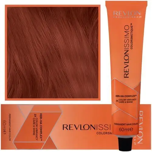 Revlon revlonissimo colorsmetique - kremowa farba do włosów, 60ml 5,4 | jasny miedziany brąz (8432225099248)