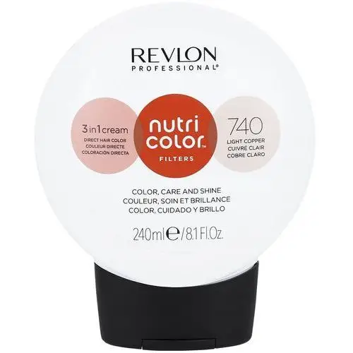 Revlon Nutri Color Mask - Maska koloryzująca do włosów, 240ml 740 Jasny Miedziany