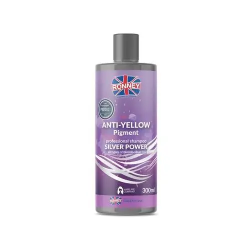 Ronney anti-yellow silver power szampon neutralizujący żółte tony 300 ml