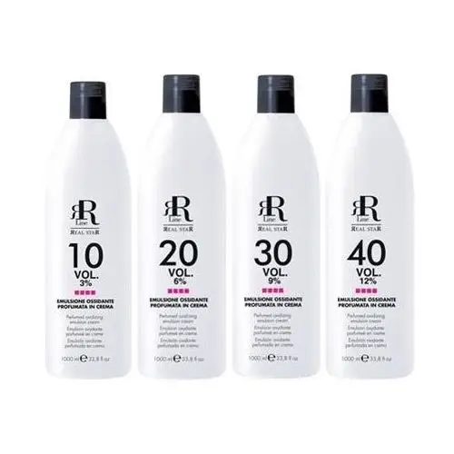 Rr line perfumed oxidizing profesjonalny aktywator do farby różne stężenia 1000ml 30 vol 9%