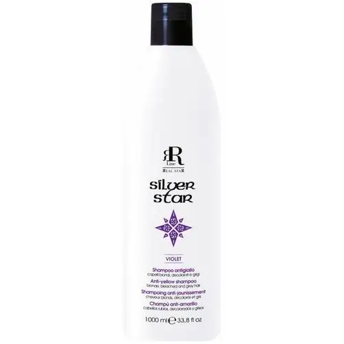 Rr line silver star violet szampon do włosów blond i siwych, niweluje żółte odcienie 1000ml