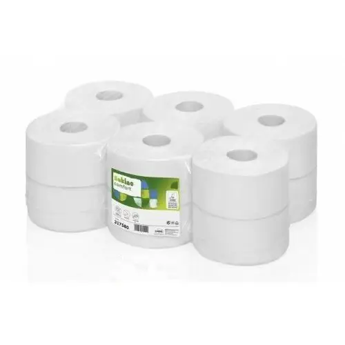 Satino by wepa Papier toaletowy w opcji centralnego dozowania jumbo comfort 180m biały 2-warstwowy 12rolek
