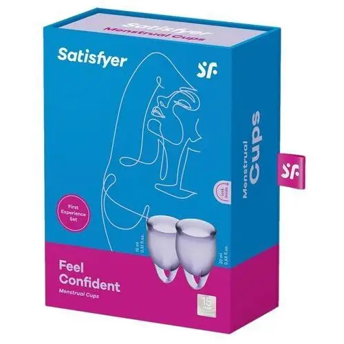 Satisfyer (ge) Kubeczki menstruacyjne feel confident menstrual cup set fioletowy