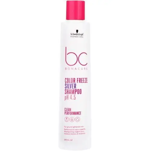 Schwarzkopf bc color freeze silver shampoo ph 4,5 - szampon do włosów farbowanych 250ml
