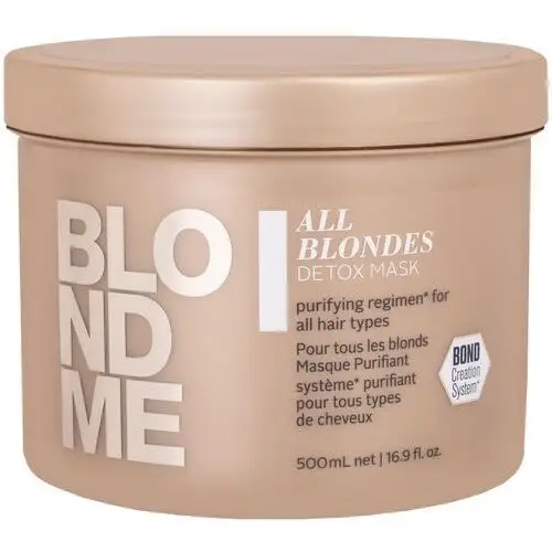 Schwarzkopf BlondMe All Blondes Detox Mask – maska oczyszczająca do włosów blond 500ml