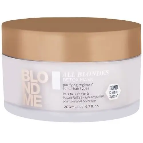 Schwarzkopf BlondMe All Blondes Detox Mask – oczyszczająca maska do włosów blond 200ml