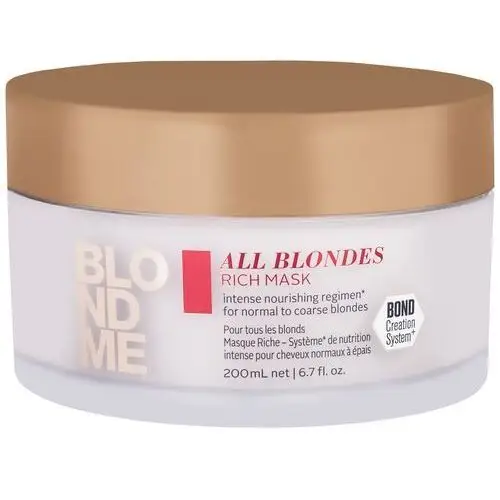 Schwarzkopf BlondMe All Blondes Rich Mask 200ml, 2630805
